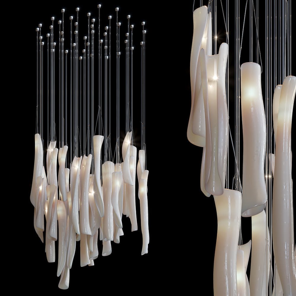 Crystal Spire Bar Chandelier