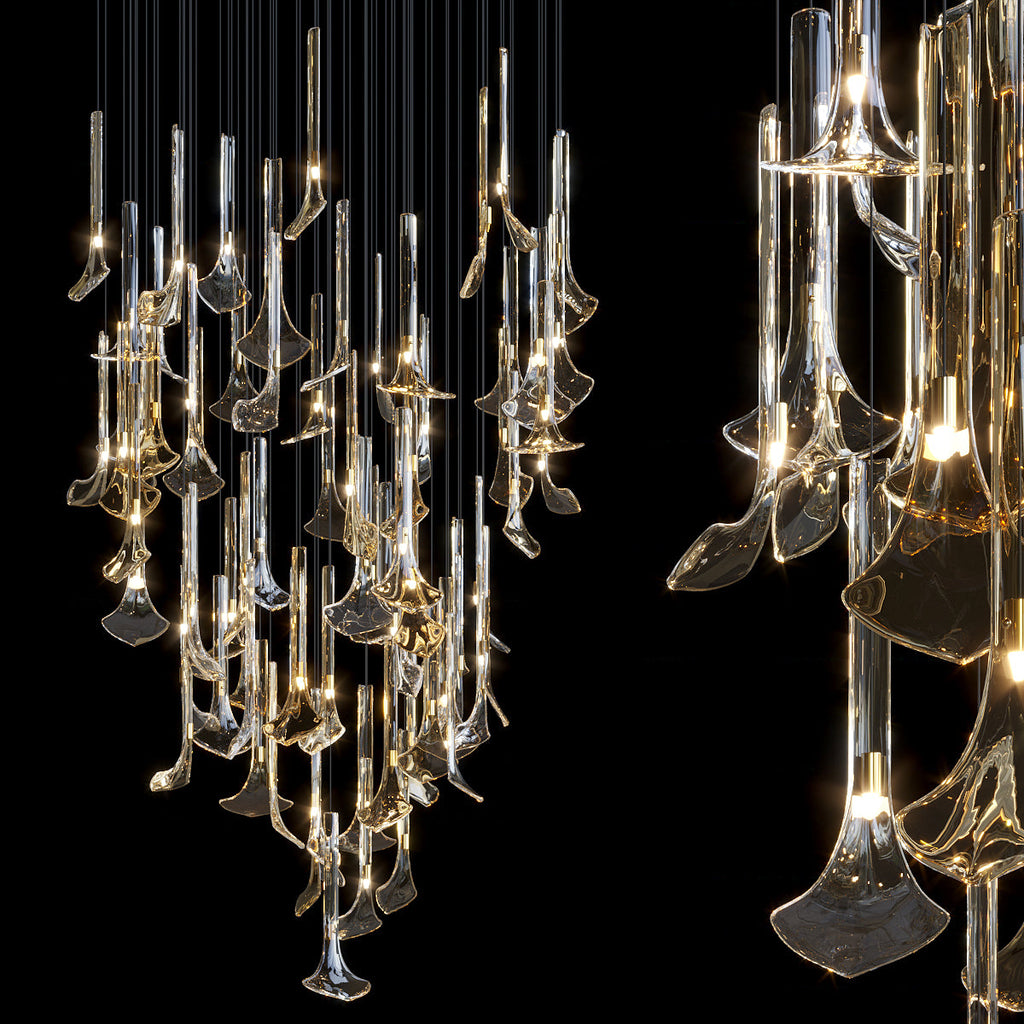 Crystal Calla Reed Chandelier