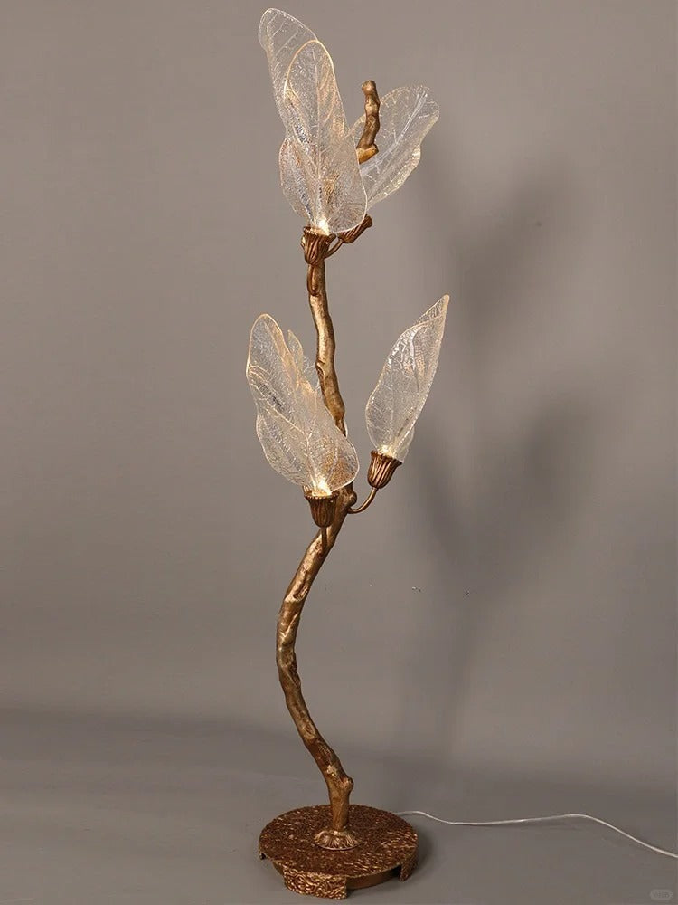 Creative Bionic Resin Leaves Chandelier for Living Room/Dining Room/Staircase by Bling Lighting Studio