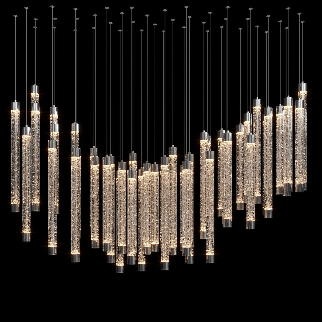 Bubble Tube Cascade Chandelier