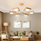 8-Light Sputnik Modern Linear Chandelier - Bling Lighting Studio