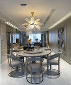 Creative Bionic Resin Leaves Chandelier for Living Room/Dining Room/Staircase by Bling Lighting Studio