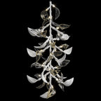 White Calla Cascade Chandelier
