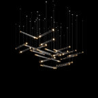 Linear Spark Scatter Chandelier