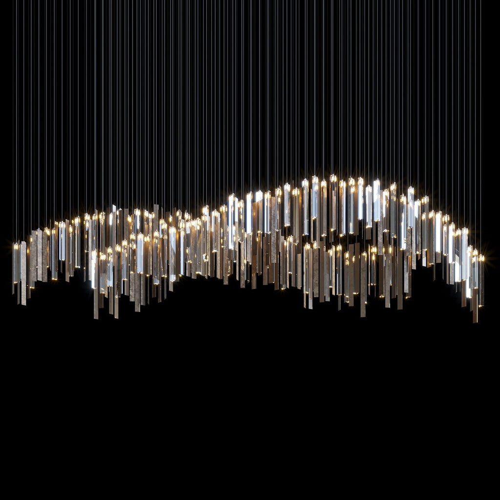 Crystal Ribbon Waterfall Chandelier