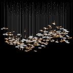 Amber Glass Drift Chandelier