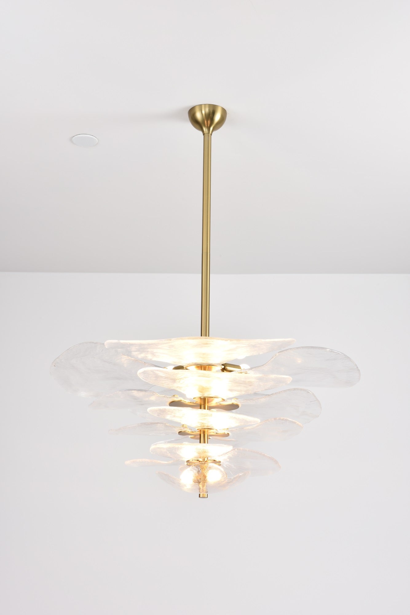 Petals Glass Chandelier Murano lighting by Bling Lighting Studio