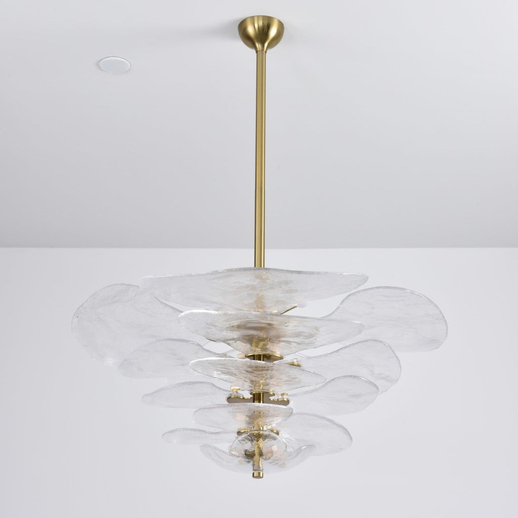 Petals Glass Chandelier Murano lighting by Bling Lighting Studio