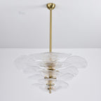 Petals Glass Chandelier Murano lighting by Bling Lighting Studio