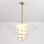 Petals Glass Chandelier Murano lighting by Bling Lighting Studio