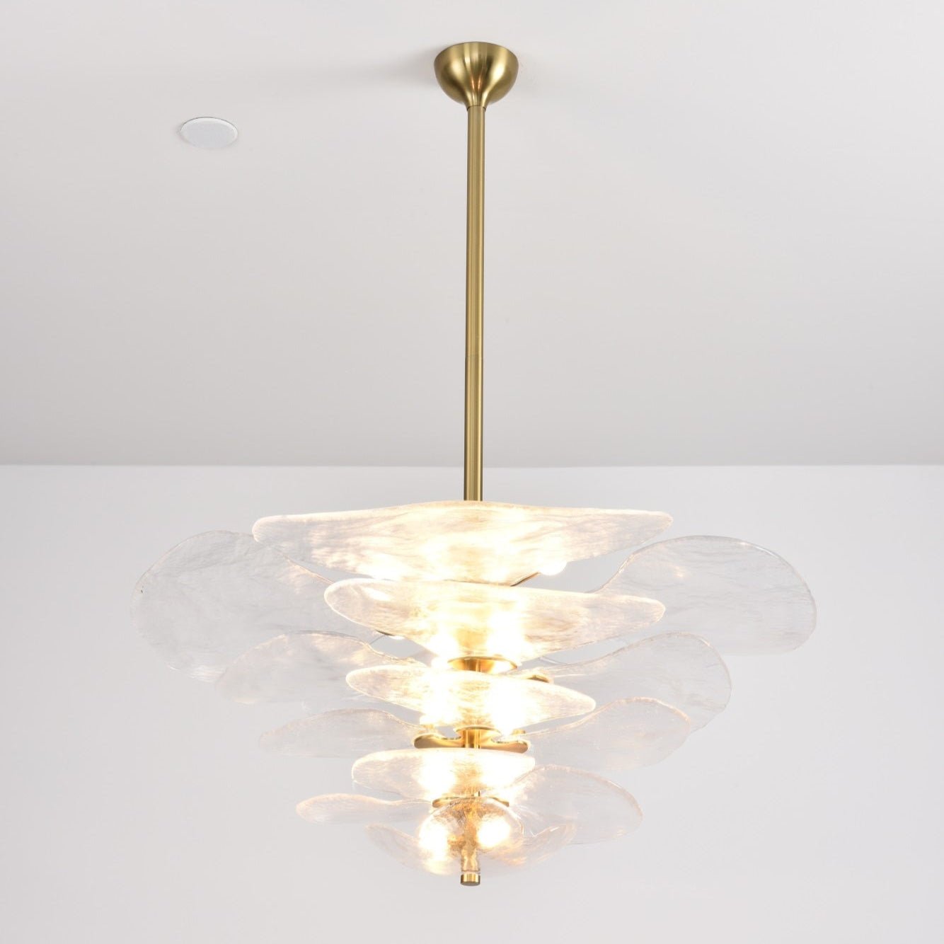 Petals Glass Chandelier Murano lighting by Bling Lighting Studio