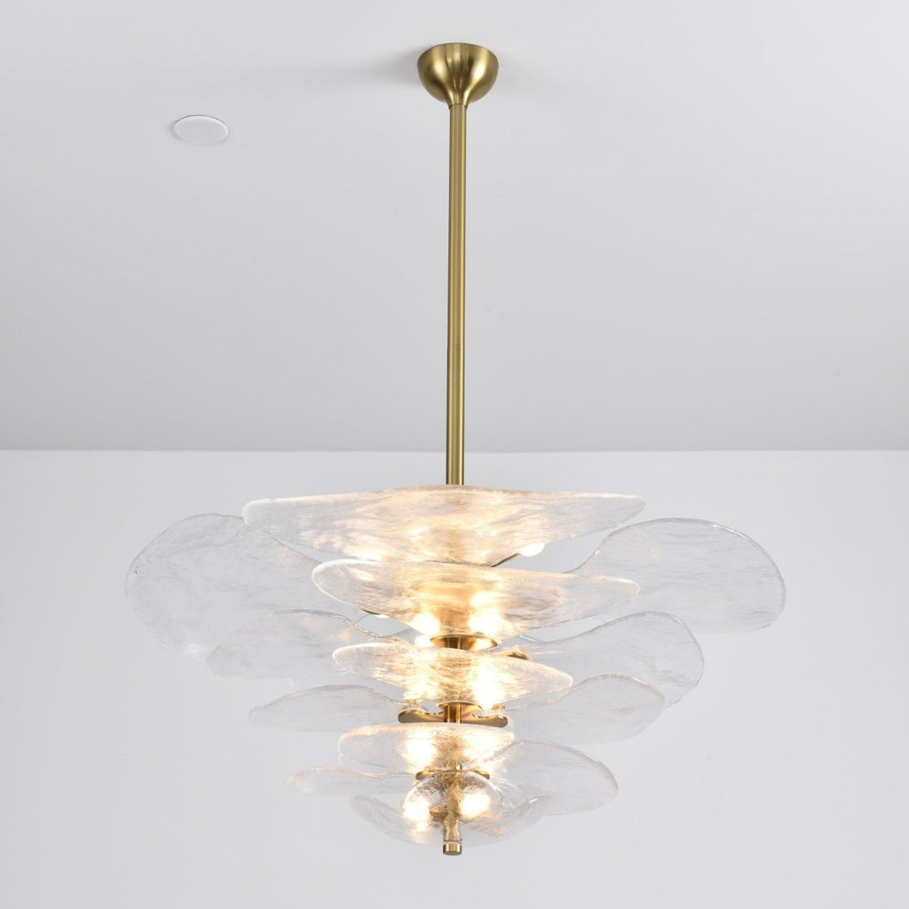 Petals Glass Chandelier Murano lighting by Bling Lighting Studio