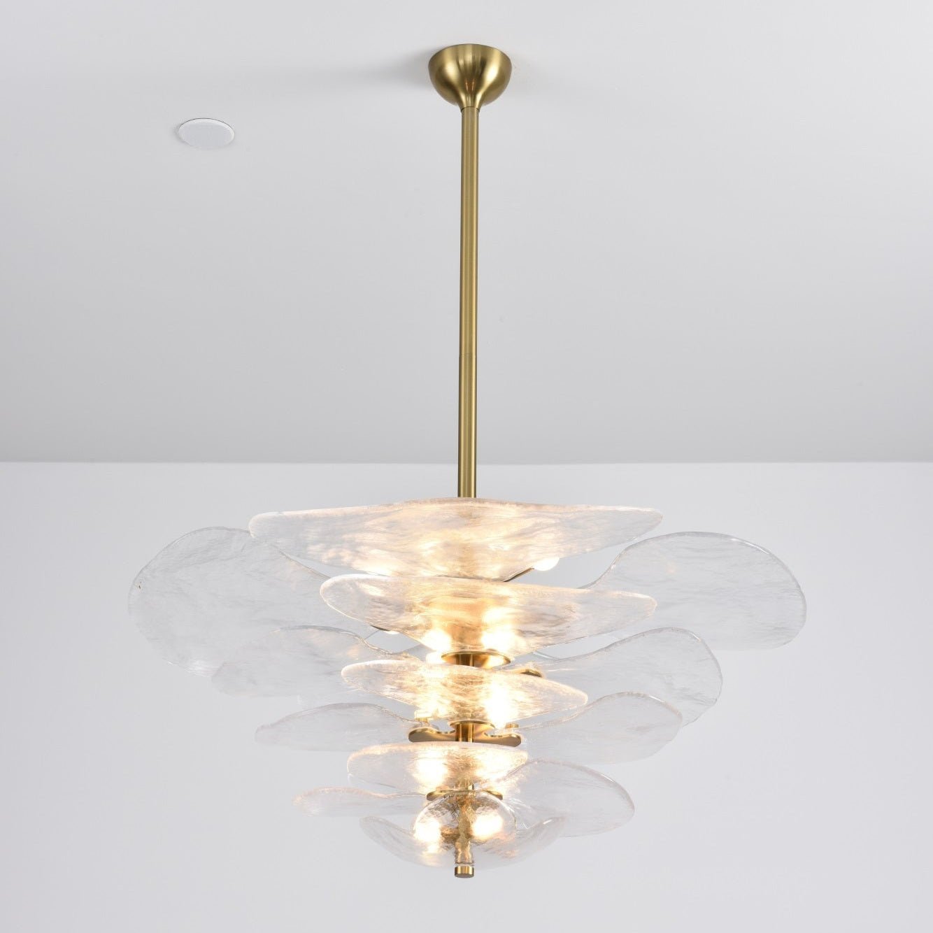 Petals Glass Chandelier Murano lighting by Bling Lighting Studio