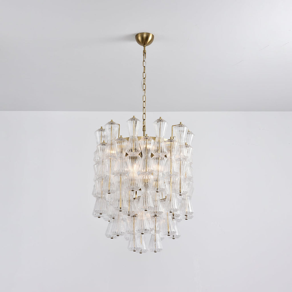 Florenzia Glass Chandelier Glass lighting by Bling Lighting Studio