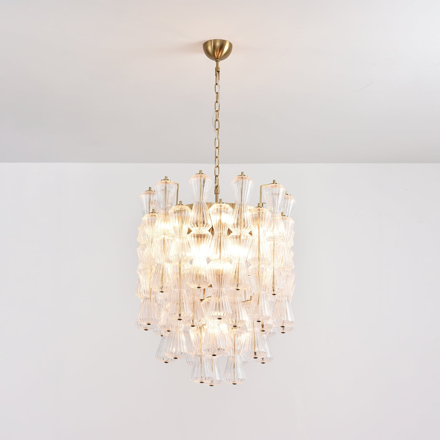 Florenzia Glass Chandelier Glass lighting by Bling Lighting Studio