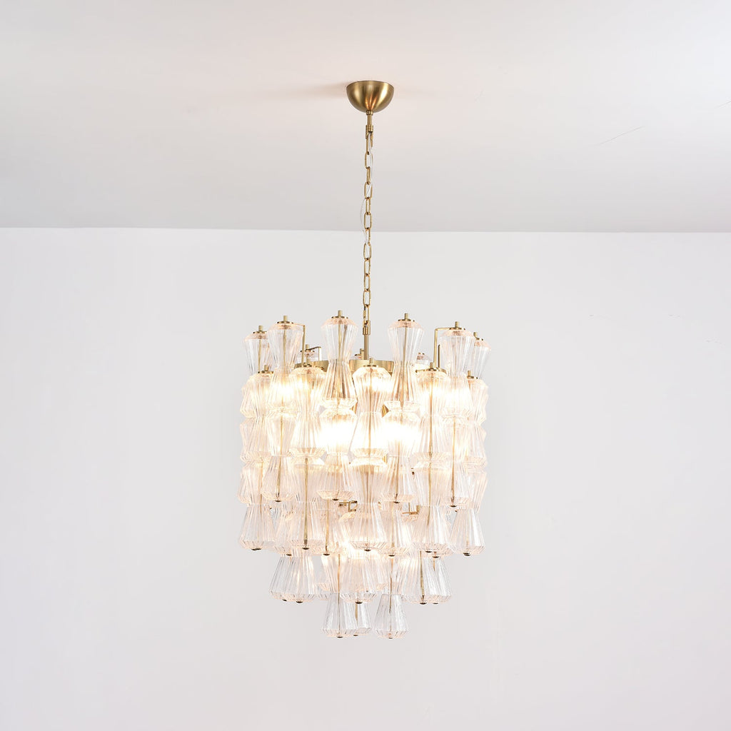 Florenzia Glass Chandelier Glass lighting by Bling Lighting Studio
