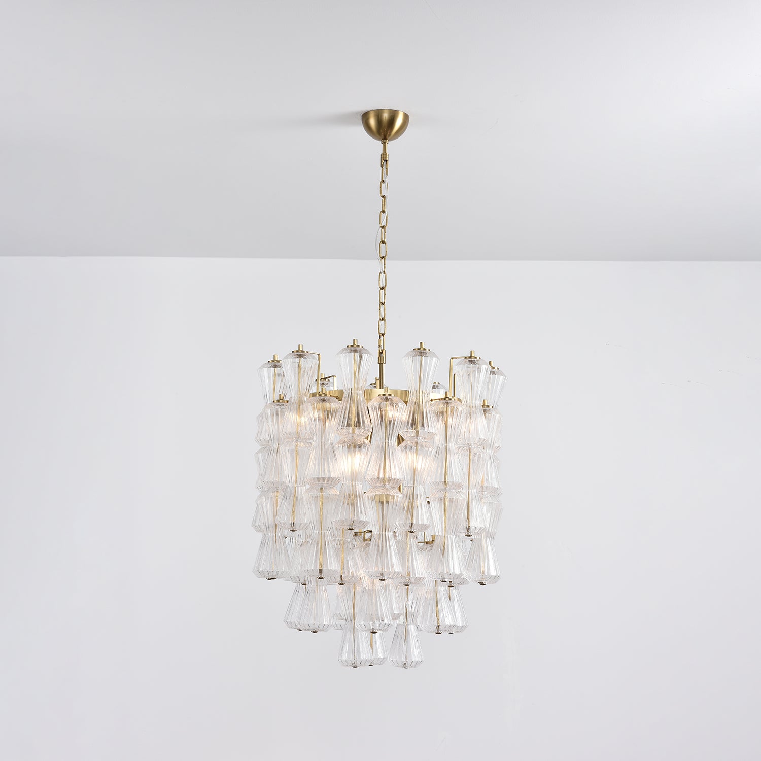 Florenzia Glass Chandelier Glass lighting by Bling Lighting Studio
