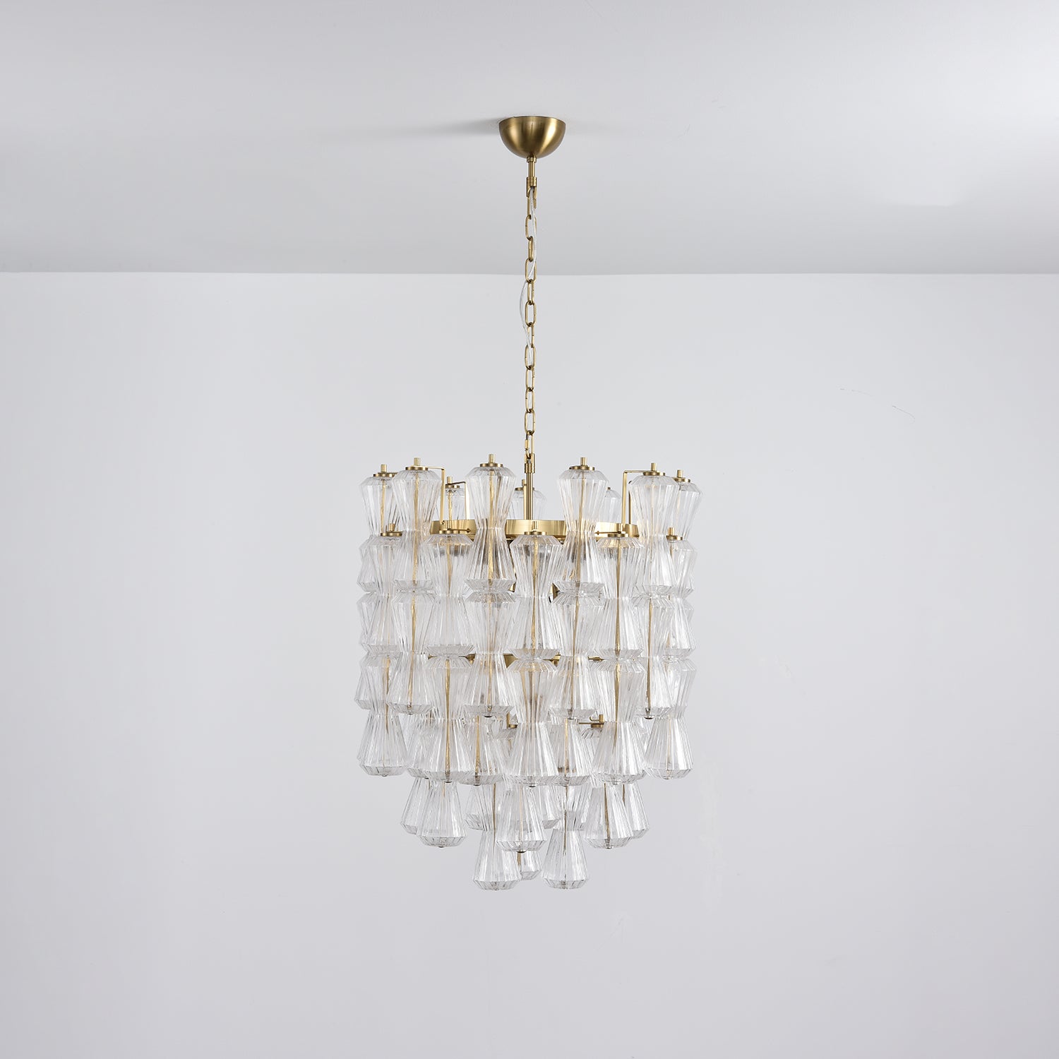 Florenzia Glass Chandelier Glass lighting by Bling Lighting Studio