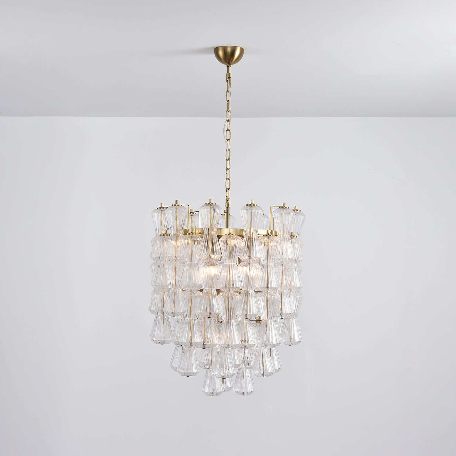 Florenzia Glass Chandelier Glass lighting by Bling Lighting Studio