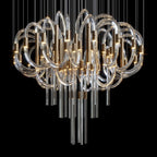 Crystal Ring Rain Chandelier