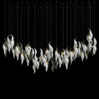 White Calla Veil Chandelier