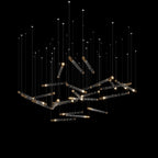 Linear Spark Scatter Chandelier