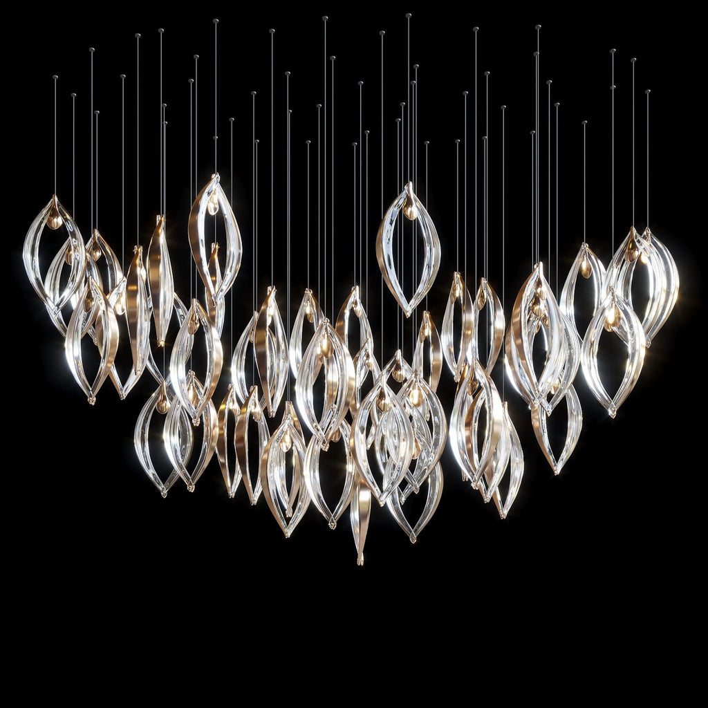 Crystal Petal Pod Chandelier