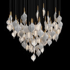 Gold Petal Cluster Chandelier