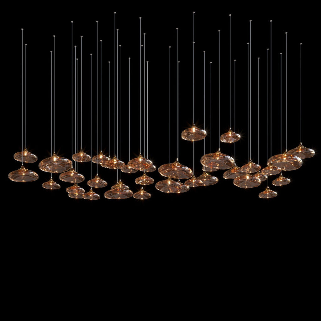 Smoke Saucer Drift Chandelier