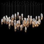 White Shell Cascade Chandelier