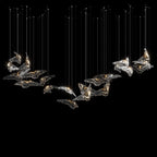 Crystal Heron Flight Chandelier