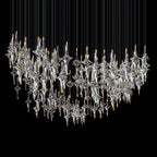 Crystal Diamond Rain Chandelier