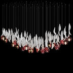 Green Orchid Cascade Chandelier