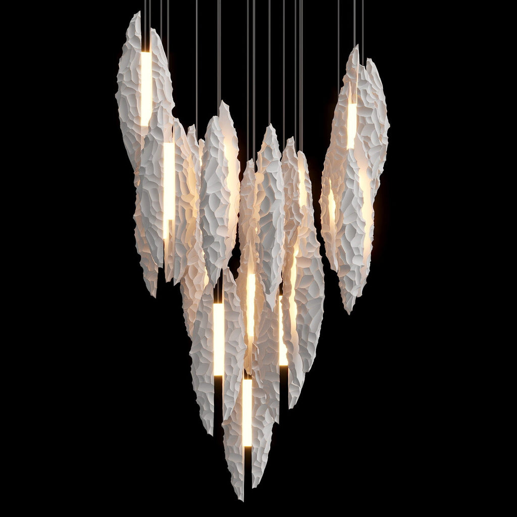 Silver Ice Shard Chandelier