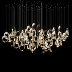 Crystal Crescent Cascade Chandelier