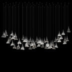 Crystal Fringe Cone Chandelier