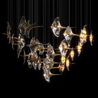 Clear Manta Cluster Chandelier