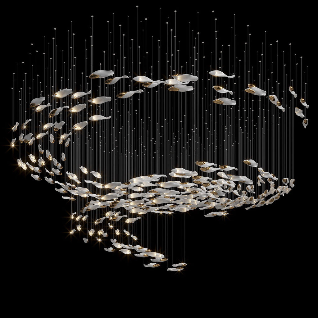Smoke Glass Current Chandelier