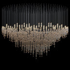 Crystal Tube Rain Chandelier