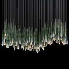 Green Trumpet Cluster Chandelier