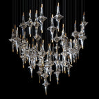 Crystal Diamond Rain Chandelier