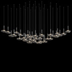 Smoke Saucer Cluster Chandelier