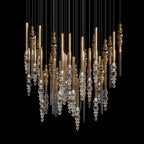 Crystal Totem Cascade Chandelier