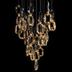 Violet Crystal Link Chandelier