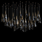 White Petal Drop Chandelier
