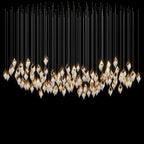White Diamond Cascade Chandelier
