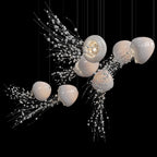 White Jellyfish Trio Chandelier