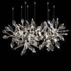 White Calla Orbit Chandelier