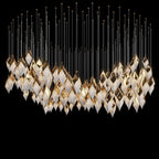 White Diamond Cascade Chandelier