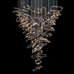 Glass Link Cascade Chandelier